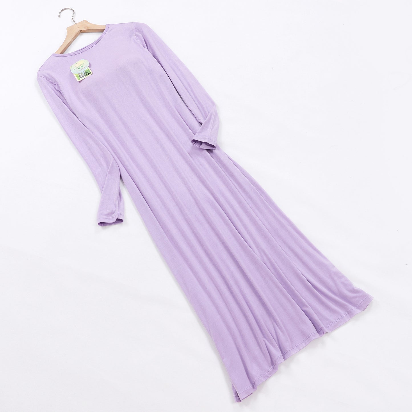 Modal Soft Lounge Sleep Dress with Built-In Bra