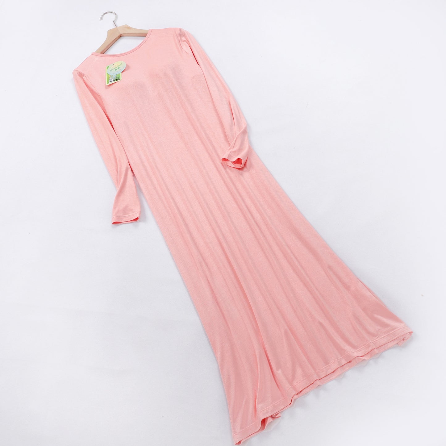 Modal Soft Lounge Sleep Dress with Built-In Bra